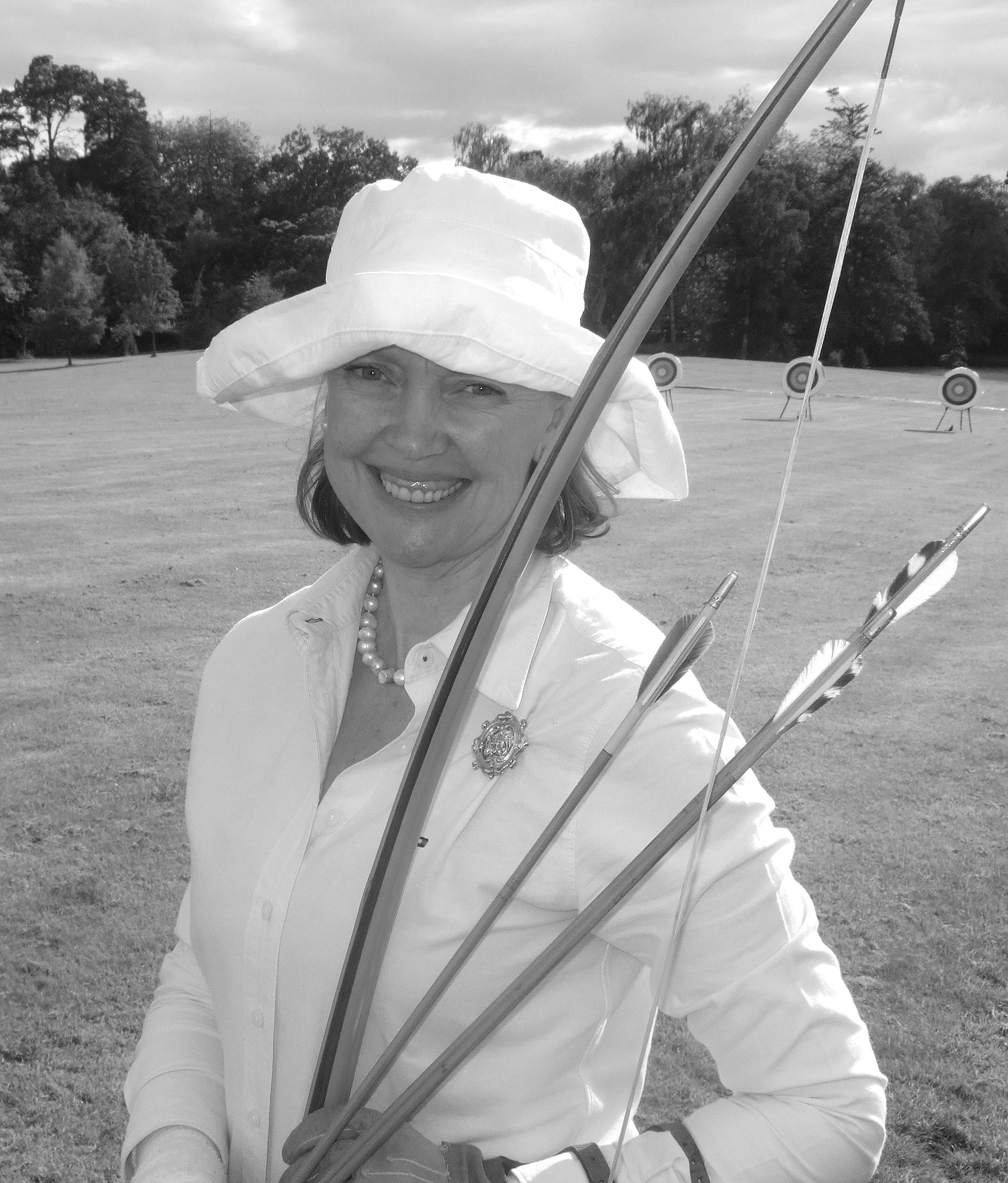 Sophie Neville with her long bow ~ July 2011