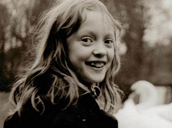 Sophie Neville as a child