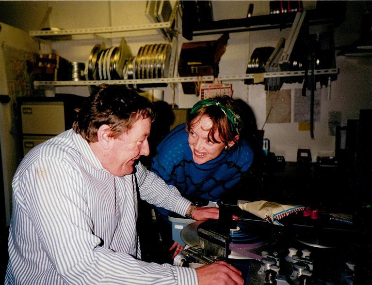 Sophie Neville with film editor Dave Good