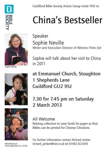 Bible Society poster