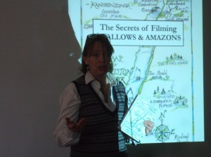 Sophie Neville speaking at Rydal Hall