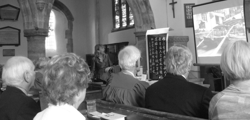 Sophie Neville speaking on the Bible Society's 2011 visit to China