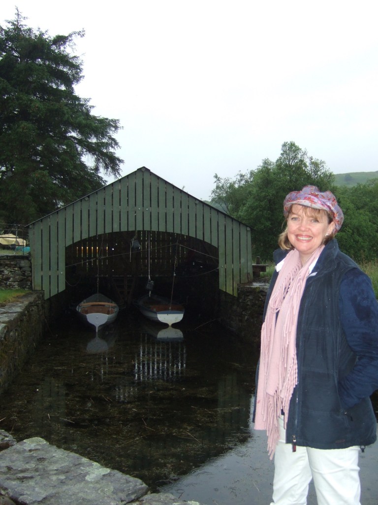Sophie Neville on Coniston Water in the Lake District