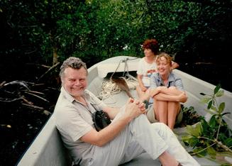Jonathan Kingdom with Sophie Neville in Papua New Guinea Jonathan Kingdom with Sophie Neville in Matthew Jebb's boat, Papua New Guinea