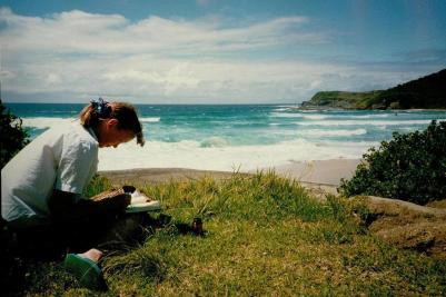 Painting on the east coast of Australia ~