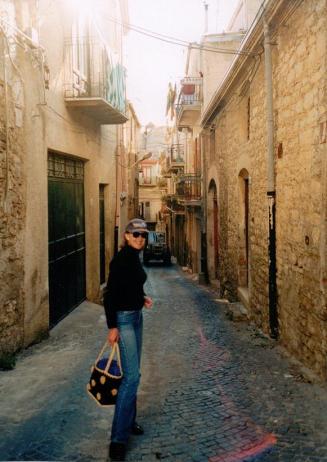 Sophie Neville in Sicilly Sophie Neville in Sicilly on a recce for JC Journeys