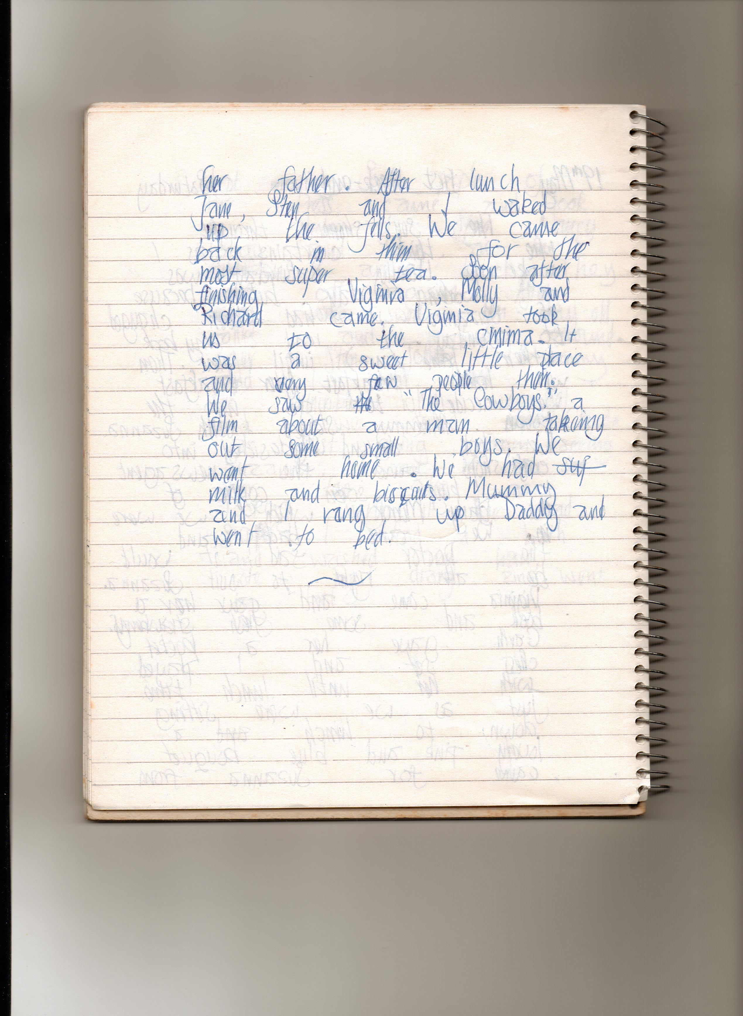 My diary 19th May page two