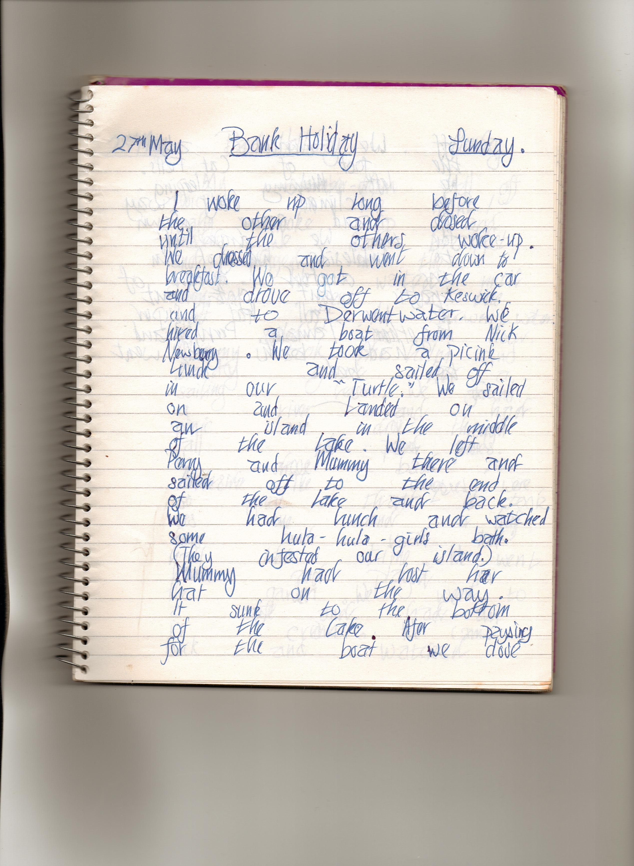 27th May - a day off