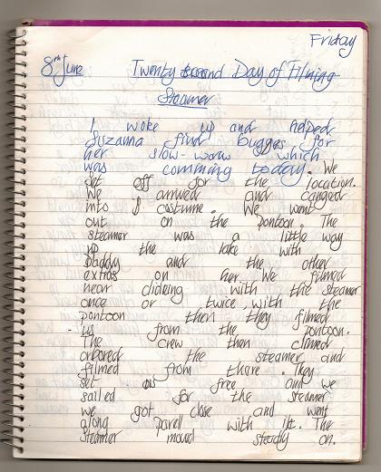 Filming with MV Tern ~ my diary