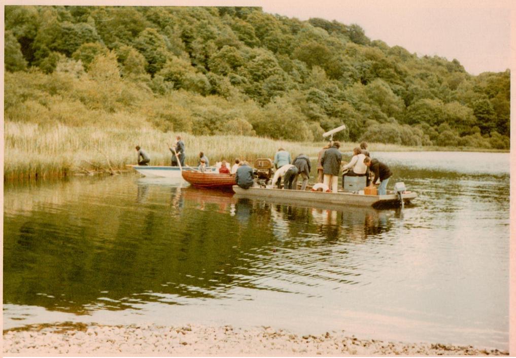 Filming the fishing scene Filming the fishing scene