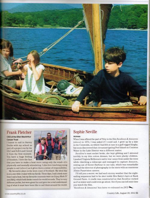 The Making of Swallows & Amazons featured in Country Life