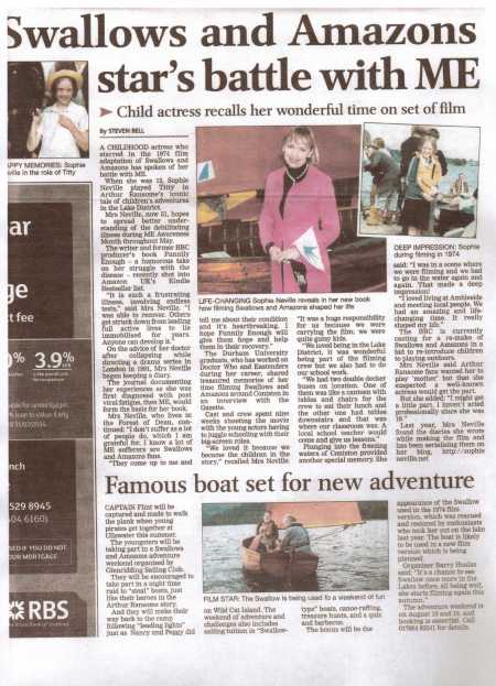 Westmorland Gazette review of Funnily Enough by Sophie Neville