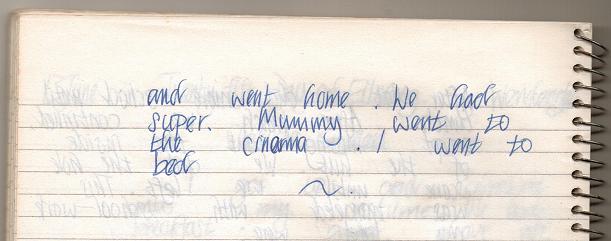 Charcoal Burners - My Diary page three 13th June - My Diary page three