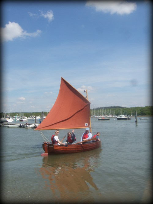 Swallow, the dinghy who starred in the 1974 movie of 'Swallows & Amazons'