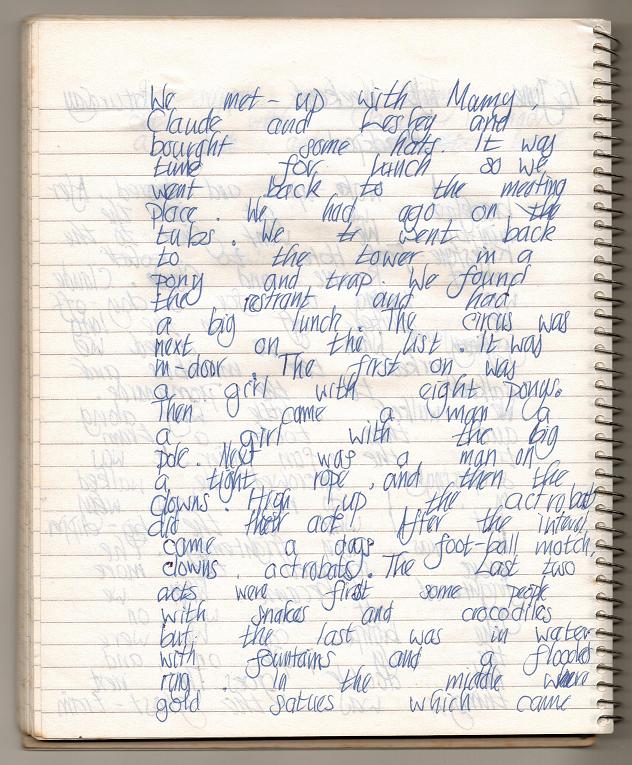 16th June ~ my diary page two