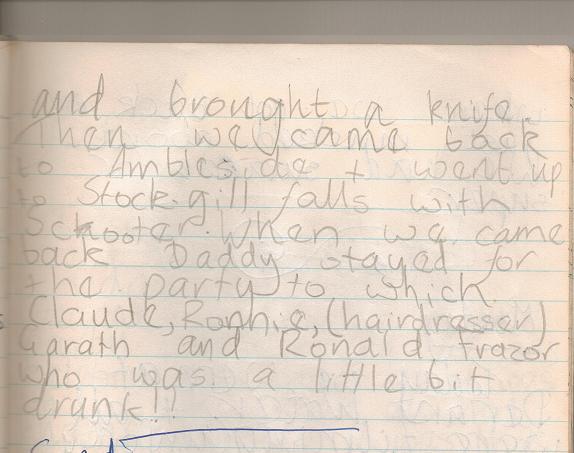 23 June - Suzanna's diary page two