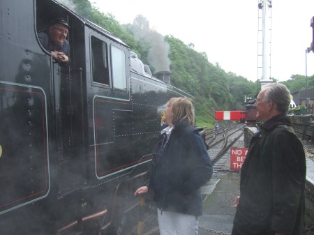 Talking to the train driver just as we did in 1973 Talking to the train driver just as we did in 1973