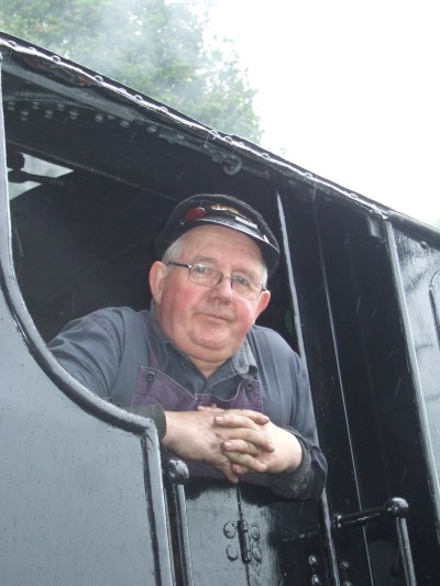The driver of the Lakeside and Haverthwaite Steam locomotive The driver of the Lakeside and Haverthwaite Steam locomotive