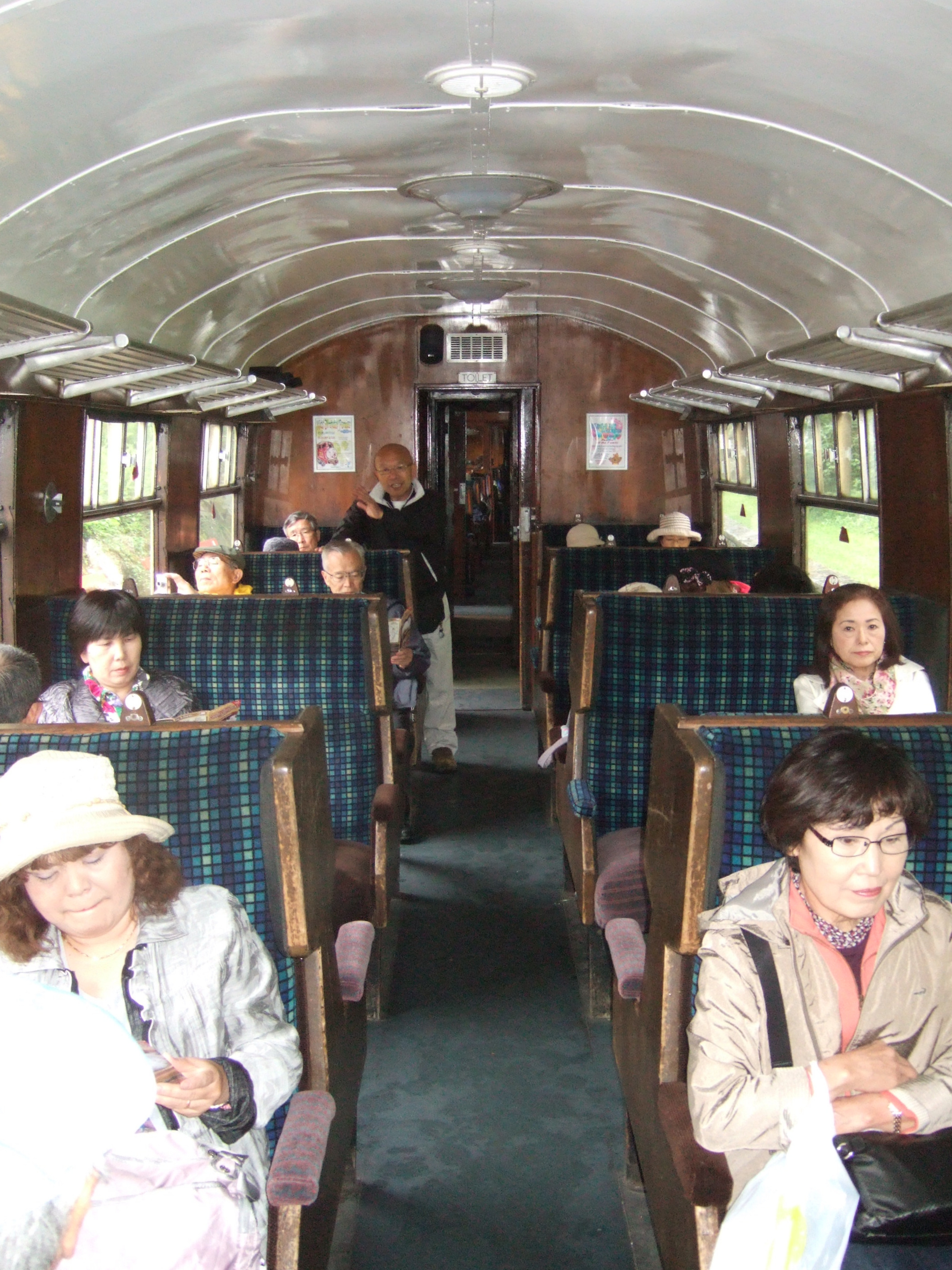Inside the carridge of the Lakeside and Haverthwaite train Inside the carridge of the Lakeside and Haverthwaite train
