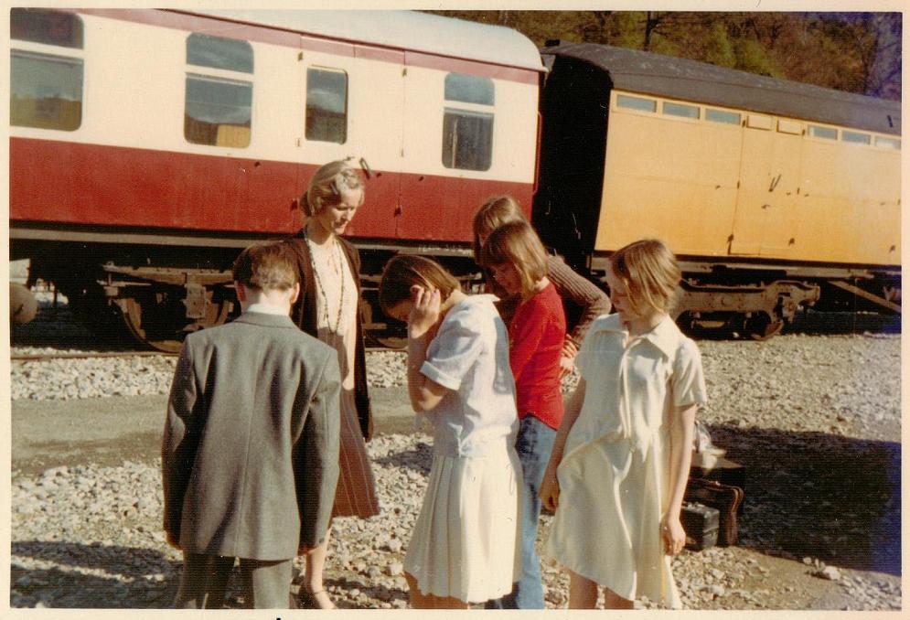 With Virginia McKenna at the Haverwaite Railway Station With Virginia McKenna at the Haverwaite Railway Station