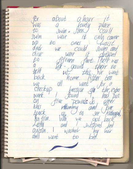 30th June ~ my diary page two