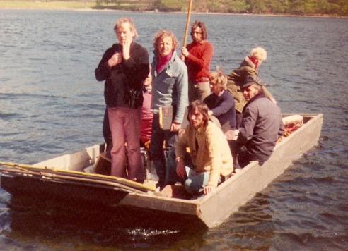 Claude Whatham and his crew on the camera punt