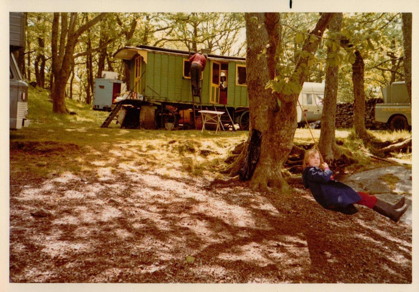 The swing opposite Peel Island by Coniston Water