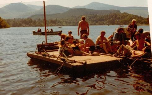 Filming the movie 'Swallows and Amazons' in 1973