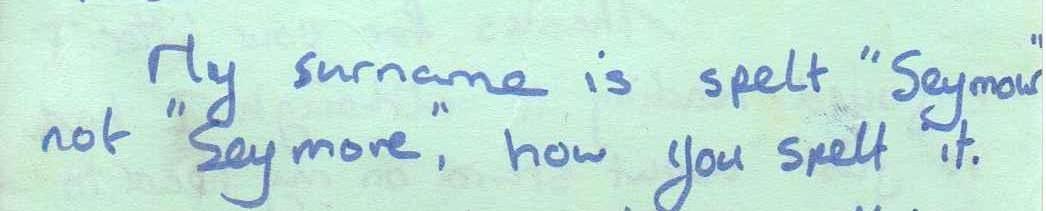 A letter from Kit page two