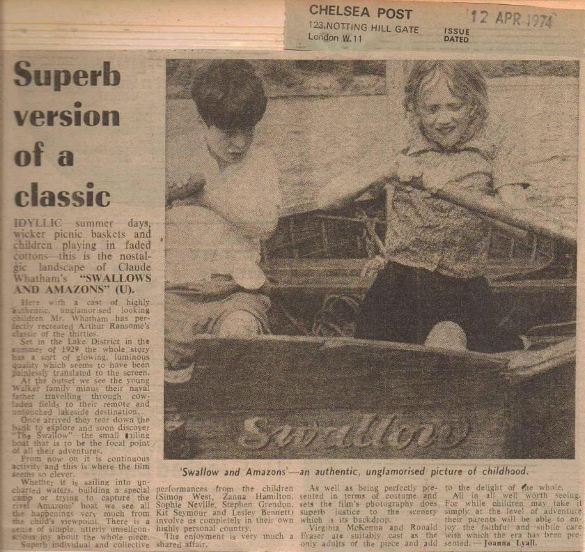 The Chealsea Post 12 April 19741