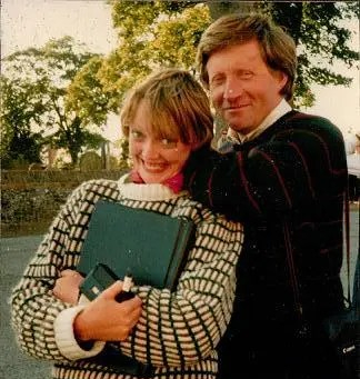 Sophie Neville on location with David Dimbleby