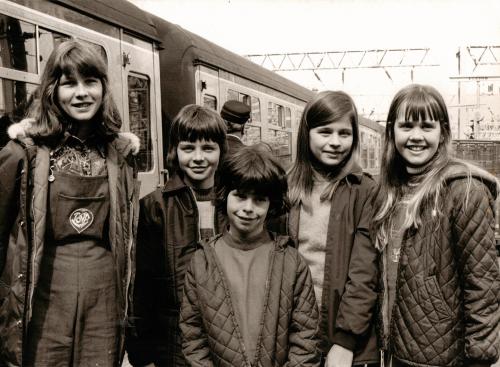 BW the cast at Euston Station May 1973