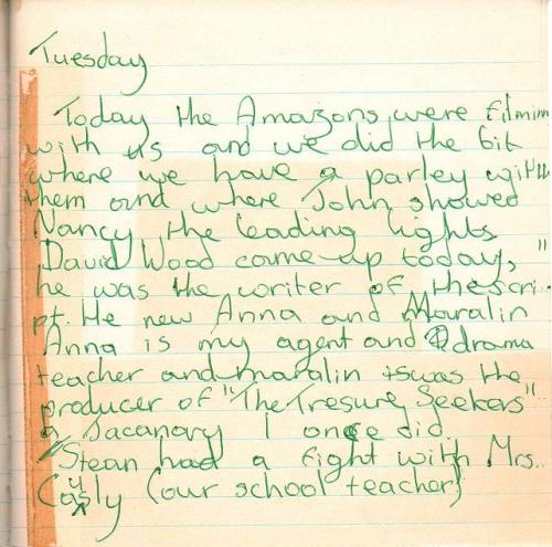 Suzanna's diary mentioning David Wood