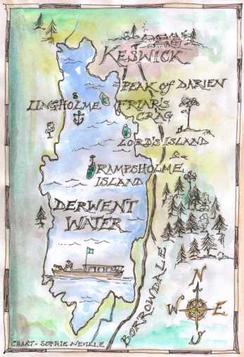 Map of Derwentwater by Sophie