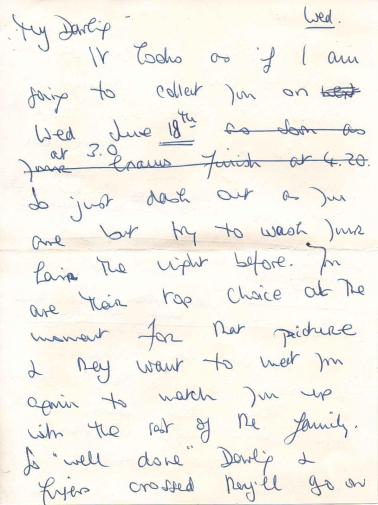 Letter about an audition