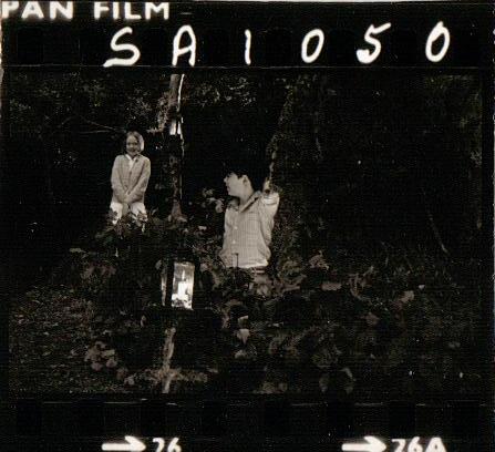 Filming on Peel Island in 1973