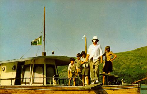 Ronald Fraser walking the plank