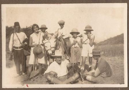 Family Photo with donkeys