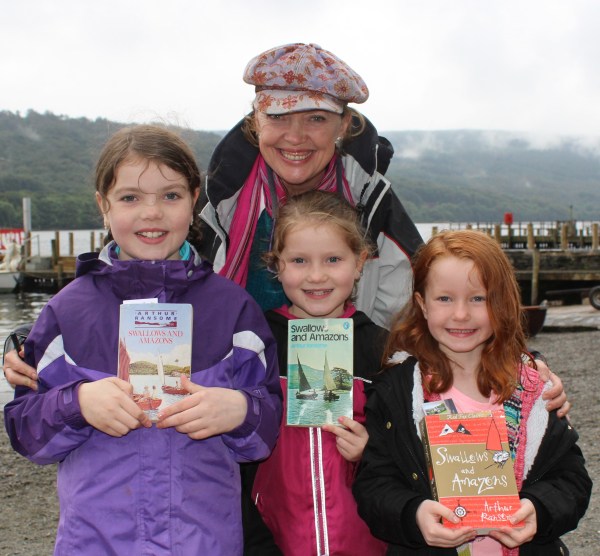 Sophie Neville at Coniston with the Rushton Girls - Hannah 10 Megan 8 and Imogen 6