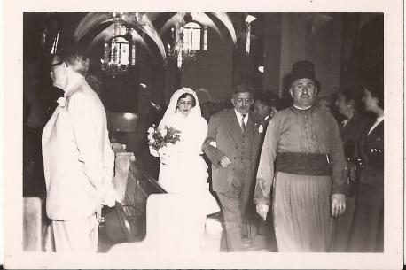 Titty and Ernest - wedding in 1954
