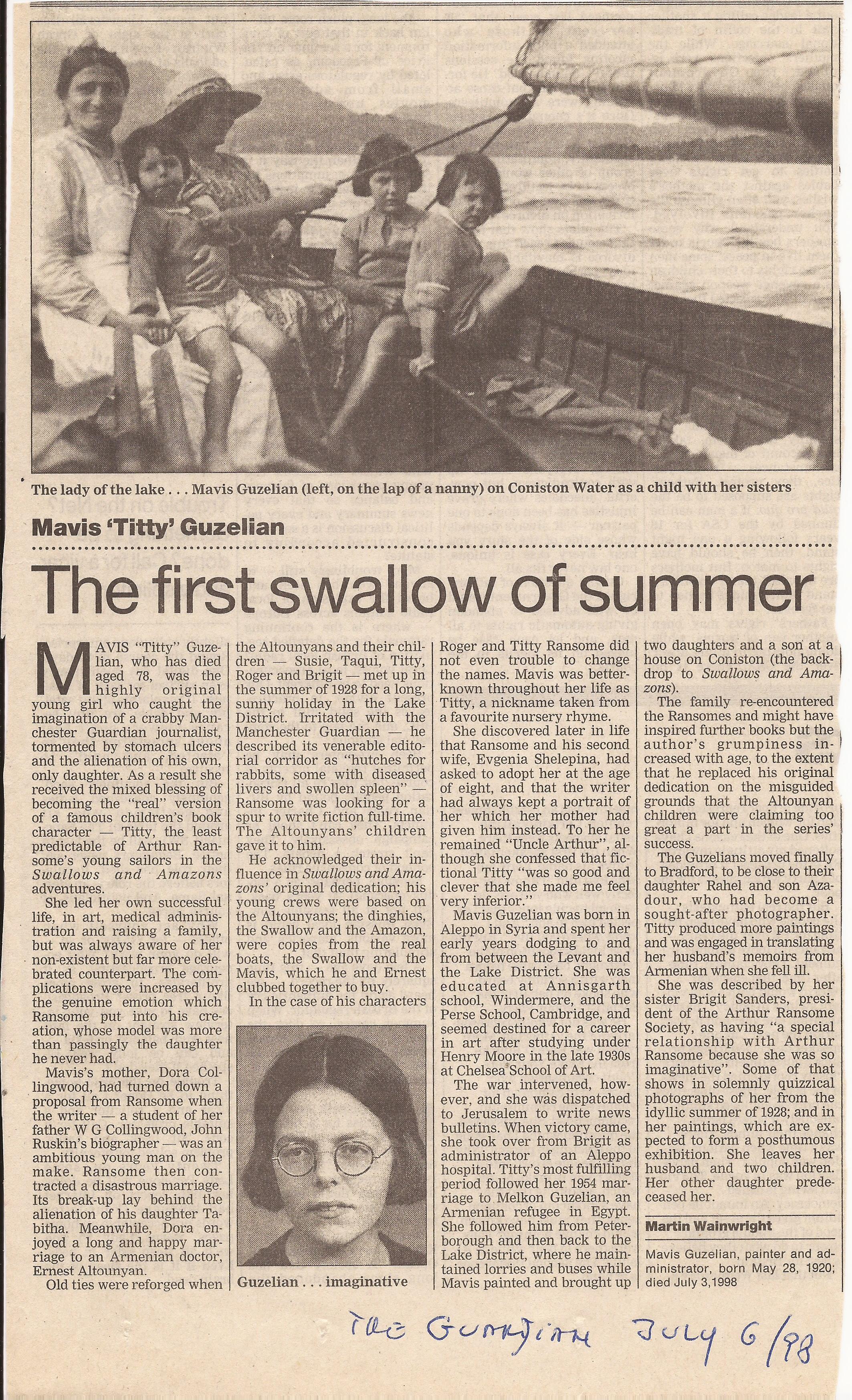 Titty obituary - The Guardian