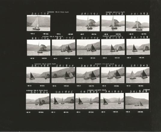 The Making of Swallows & Amazons contact sheet - both boats