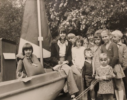 Lesely Bennett's visit to Chiddingstone School's Boat Fair in 1974