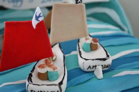 Swallows and Amazons birthday cake from Rebecca Asker