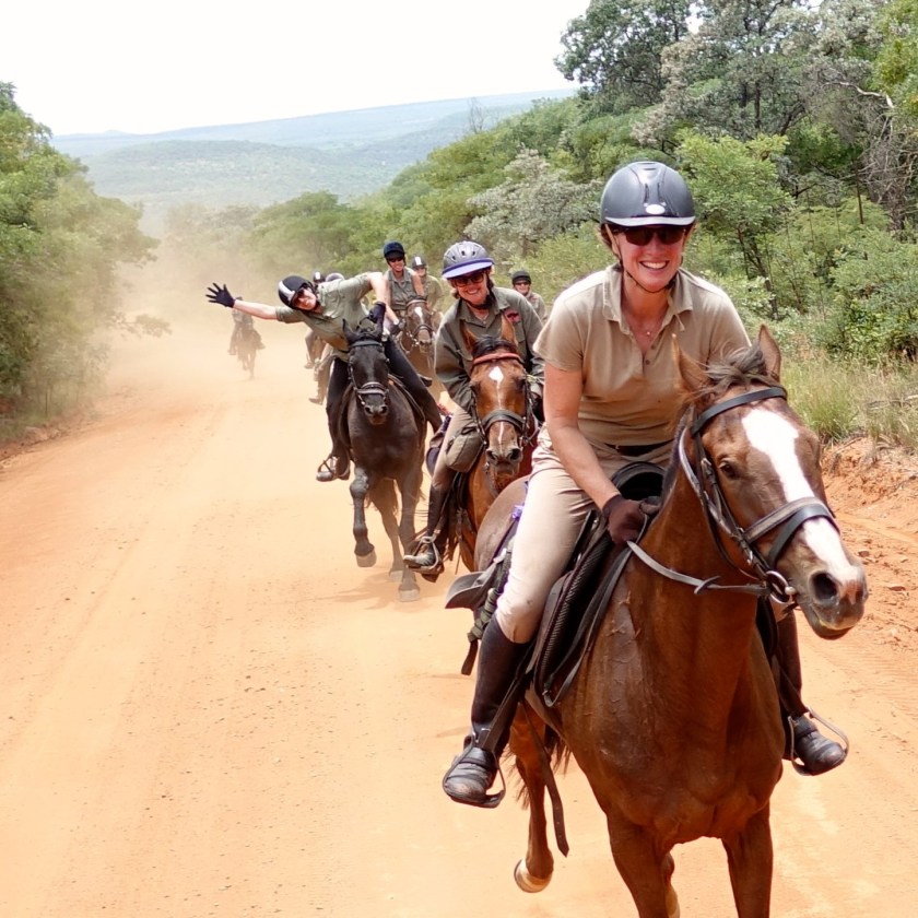 TWT Ride 2018 cantering up to Jembisa