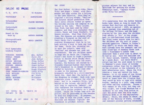 9a. Leaflet programme for S and A film Theatr Clwyd 1976_reverse.JPG