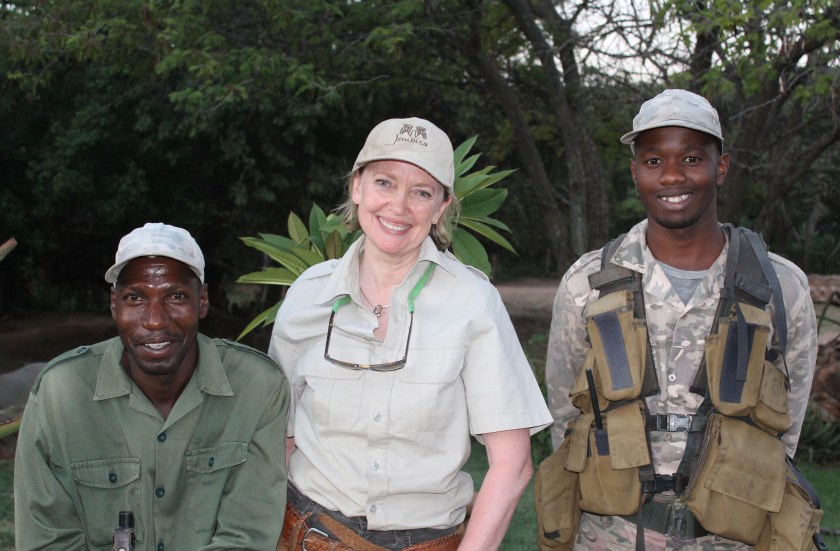 Sophie Neville with Save The Waterberg Rhino game scouts