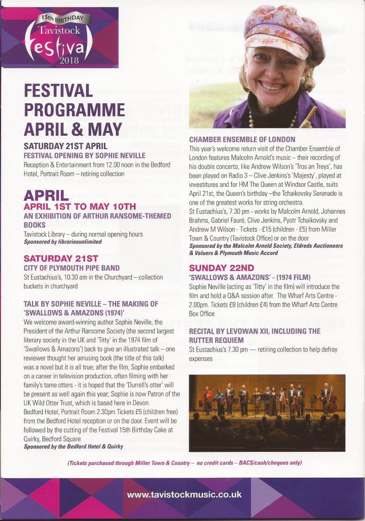 Author Sophie Neville giving talks at the Tavistock Festival in Devon - Literary Festivals