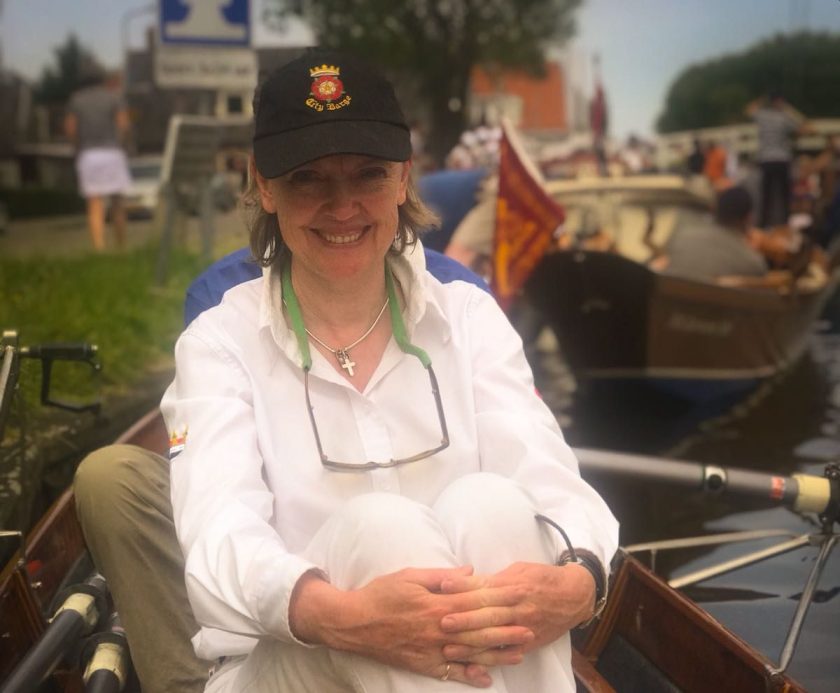 Sophie Neville rowing in the Netherlands 2018