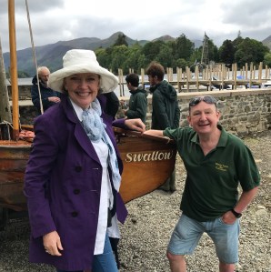 Sophie Neville with Robin Pratley and Swallow